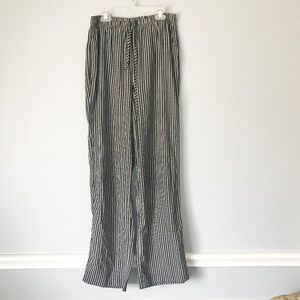 VINTAGE Caliche Whimsogth Vampy Stripped Wide Leg‎ Pant Sz SM